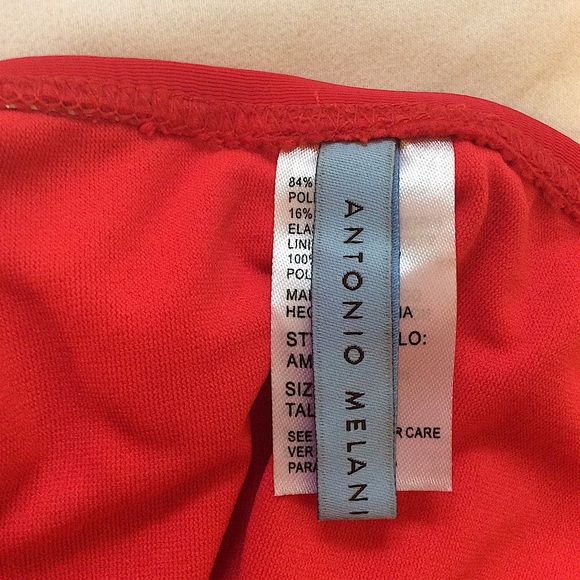Antonio Melani Red Swimsuit Bottom - Picture 7 of 8